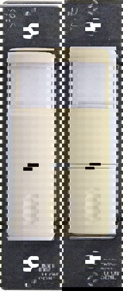 Motion Sensing Wall Switches; Switch Type: Occupancy Sensor ; Sensor Type: Infrared ; Coverage (Sq. Ft.): 1200 ; Adjustment Type: Self-adjusting Delay ; Color: Ivory ; Recommended Environment: Indoor